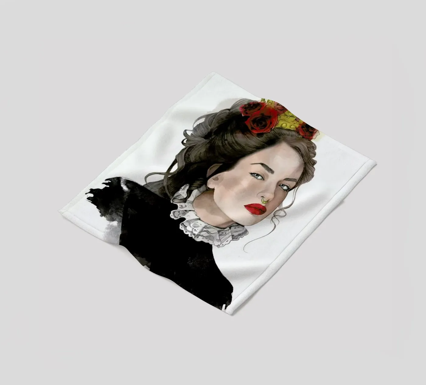Queen fleecedeken van Ina Stanimirova