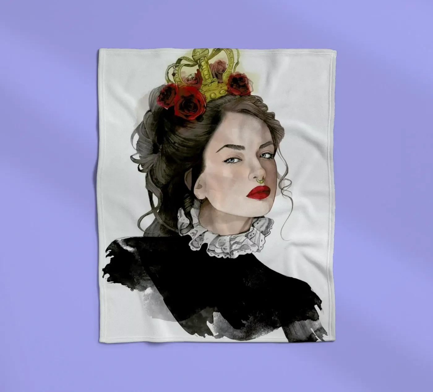 Queen coperta in pile da Ina Stanimirova