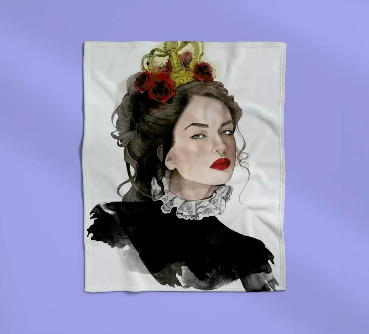 Queen Fleecedecke von Ina Stanimirova