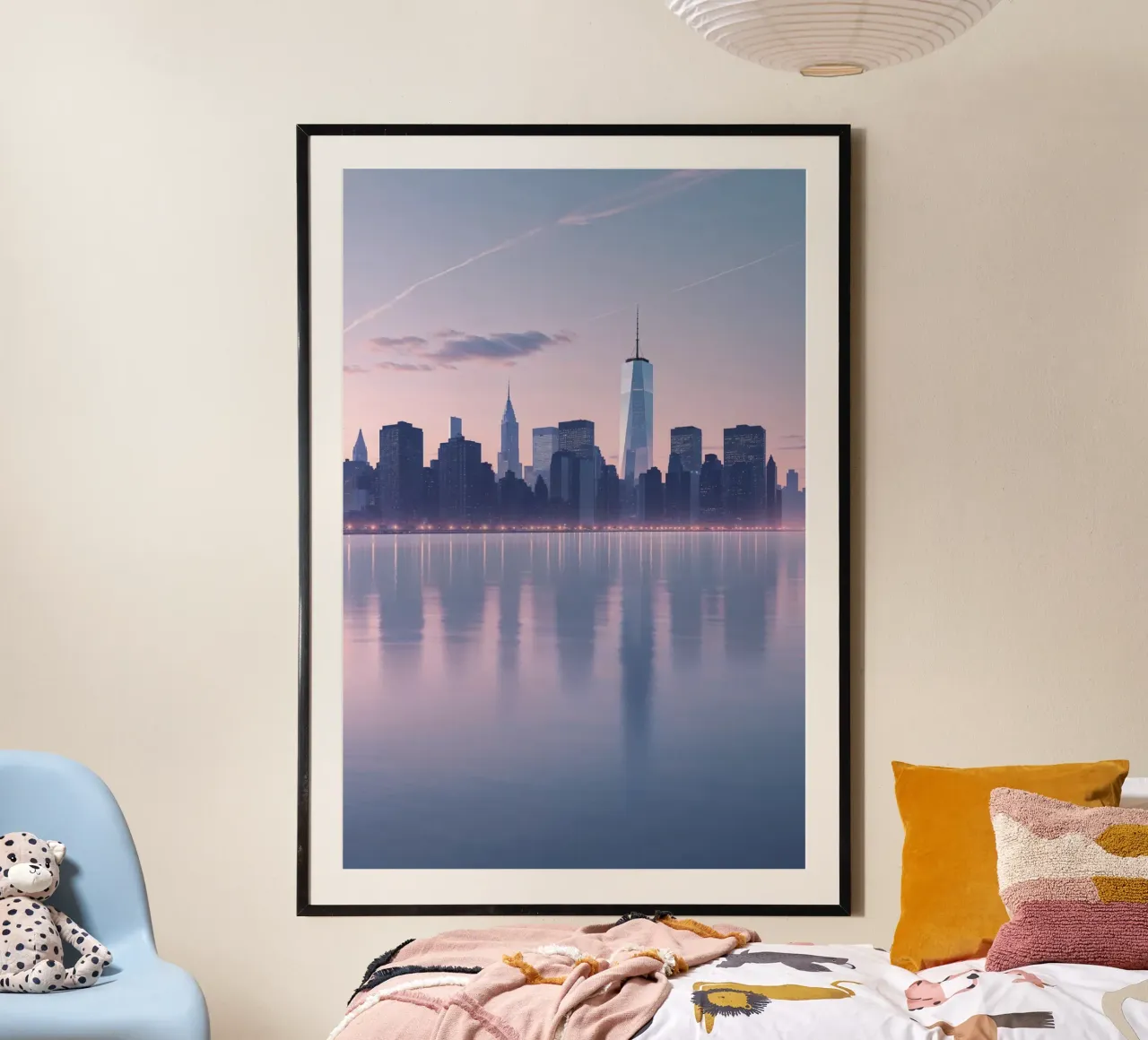 The Ethereal Skyline of New York City carta hahnemühle da AlbertKlee
