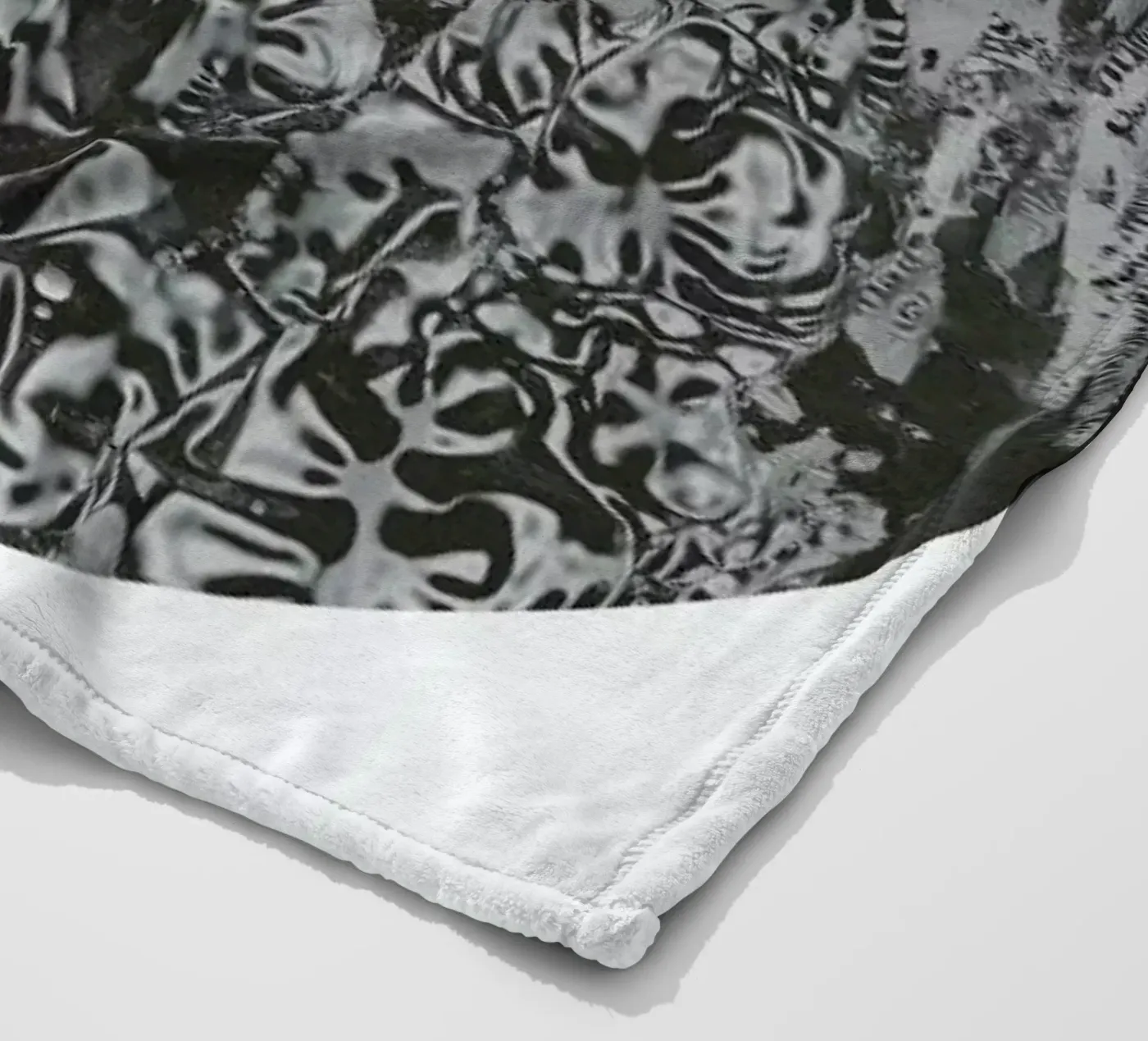 Abstraction fleece blanket by Bryon S. White