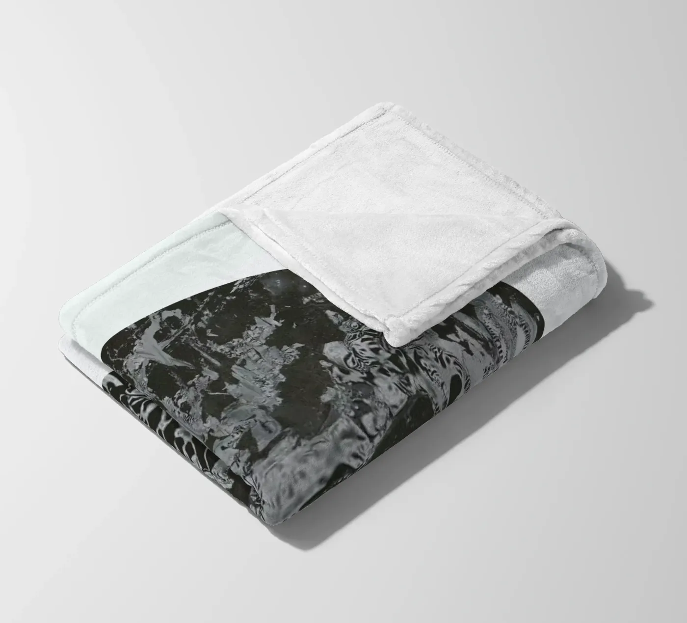 Abstraction fleece blanket by Bryon S. White