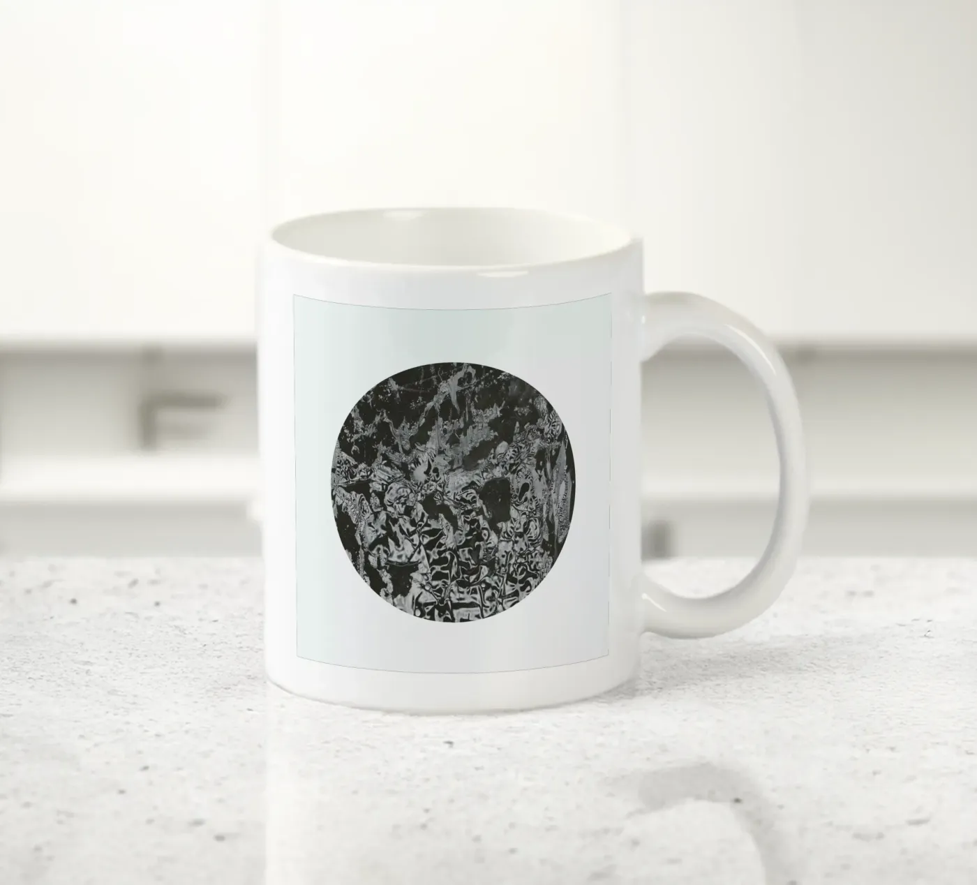 Abstraction ceramic mug by Bryon S. White