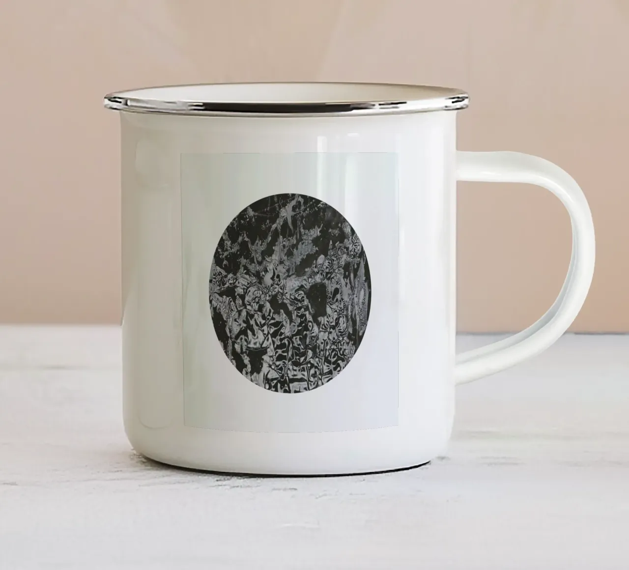 Abstraction Emaille Tasse von Bryon S. White