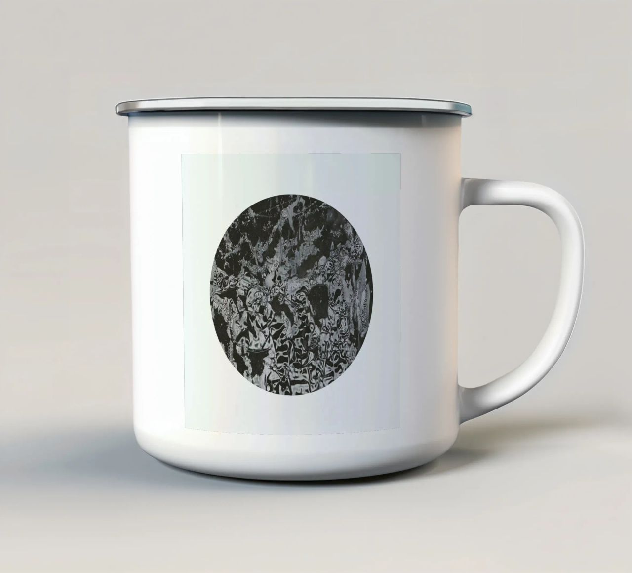 Abstraction tazza in smalto da Bryon S. White