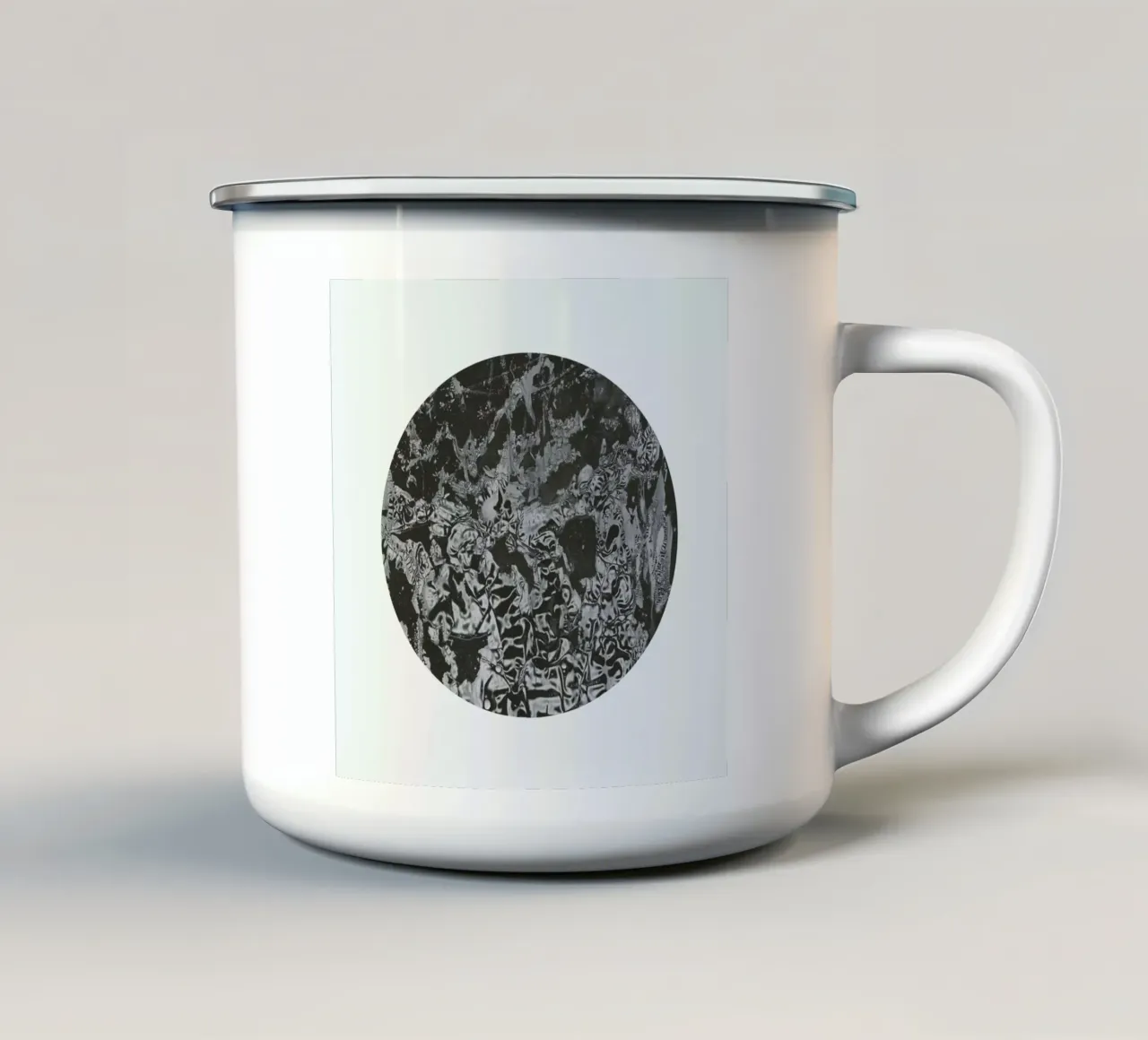 Abstraction mug en émail de Bryon S. White