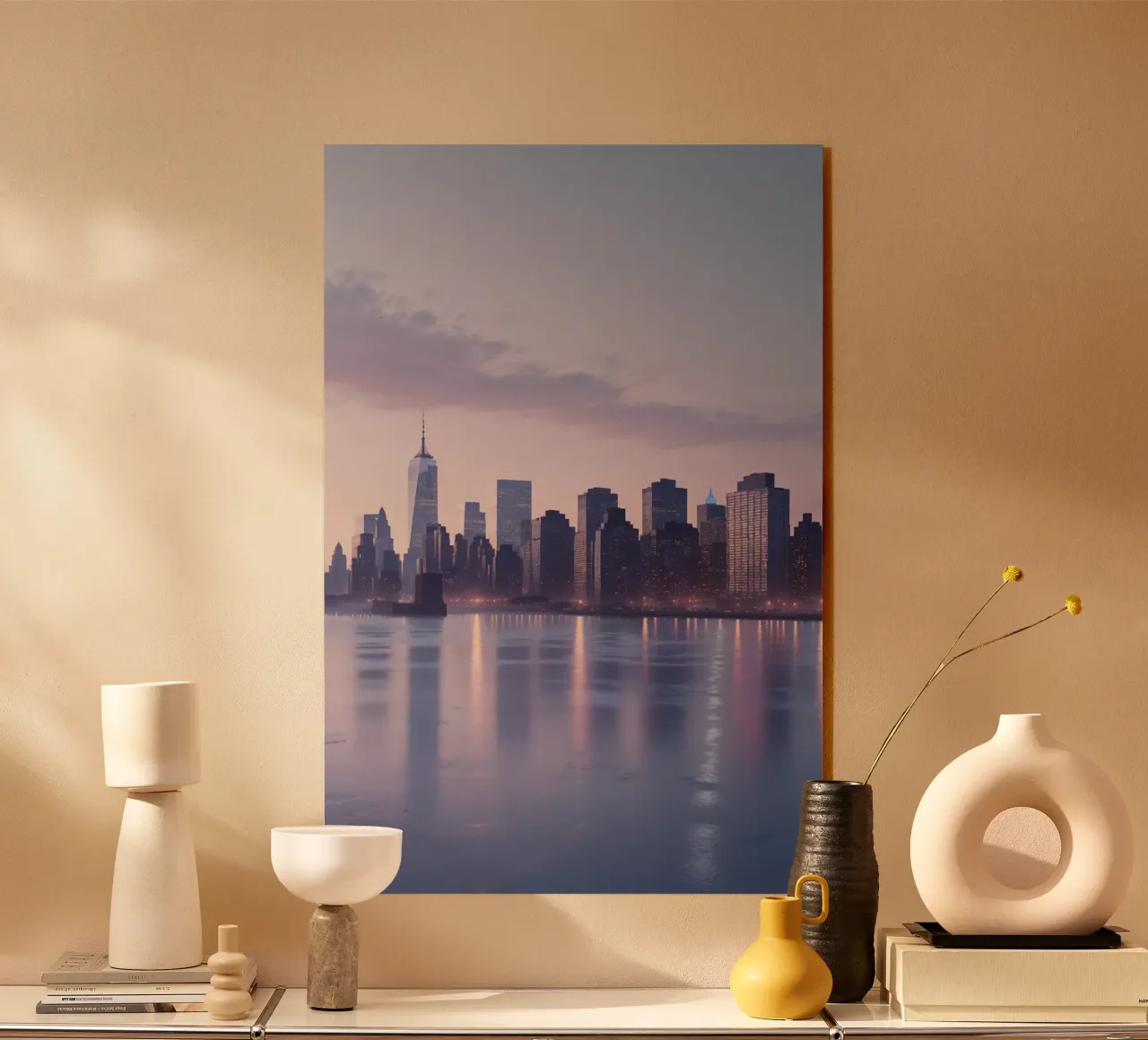 Dawn Reflections Over New York City plexiglass da AlbertKlee