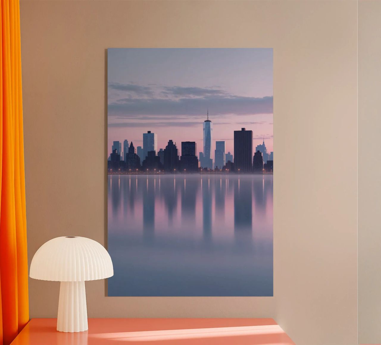 New York Skyline: A Reflection of Serenity plexiglass da AlbertKlee