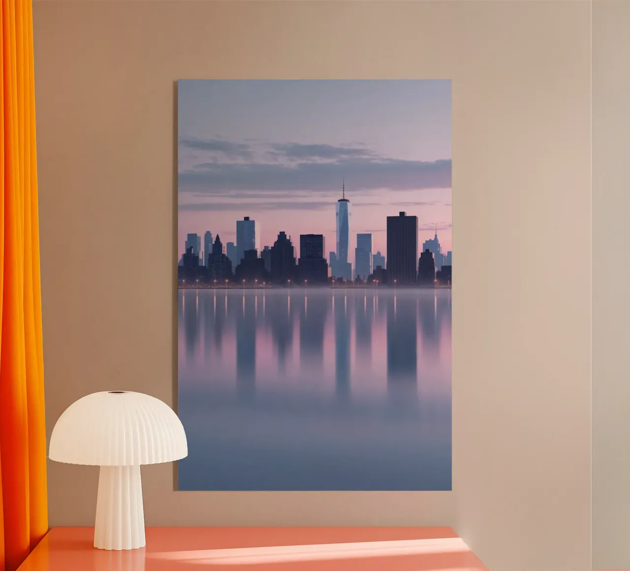 New York Skyline: A Reflection of Serenity metacrilato de AlbertKlee