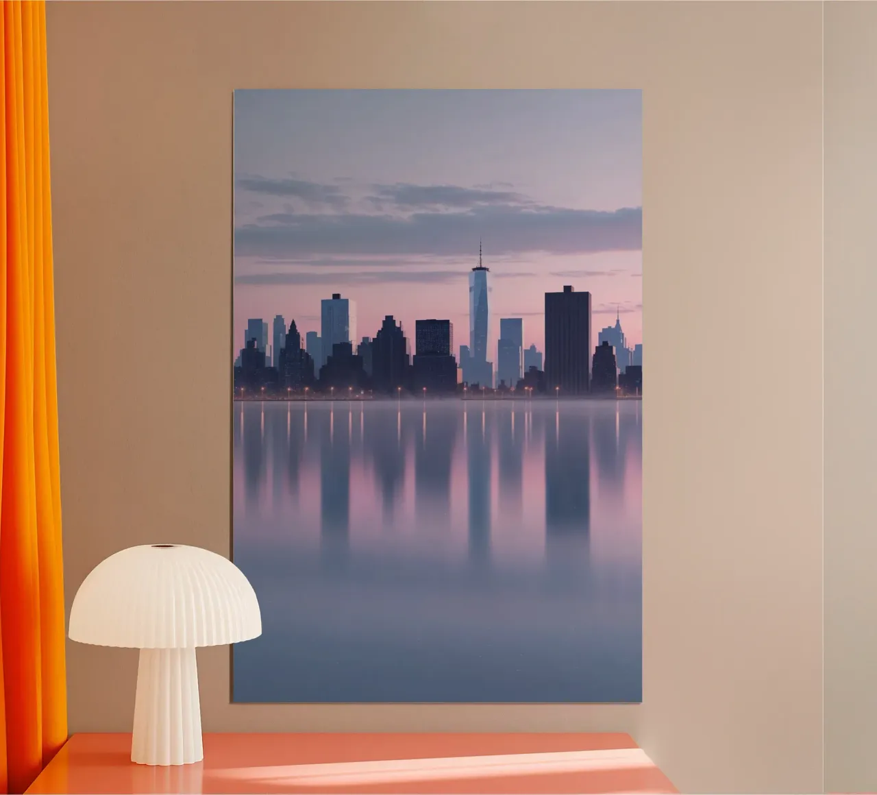 New York Skyline: A Reflection of Serenity poster da AlbertKlee