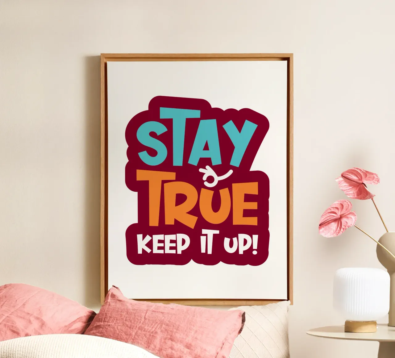 Blijf trouw, hou vol! canvas van ComfyCouture