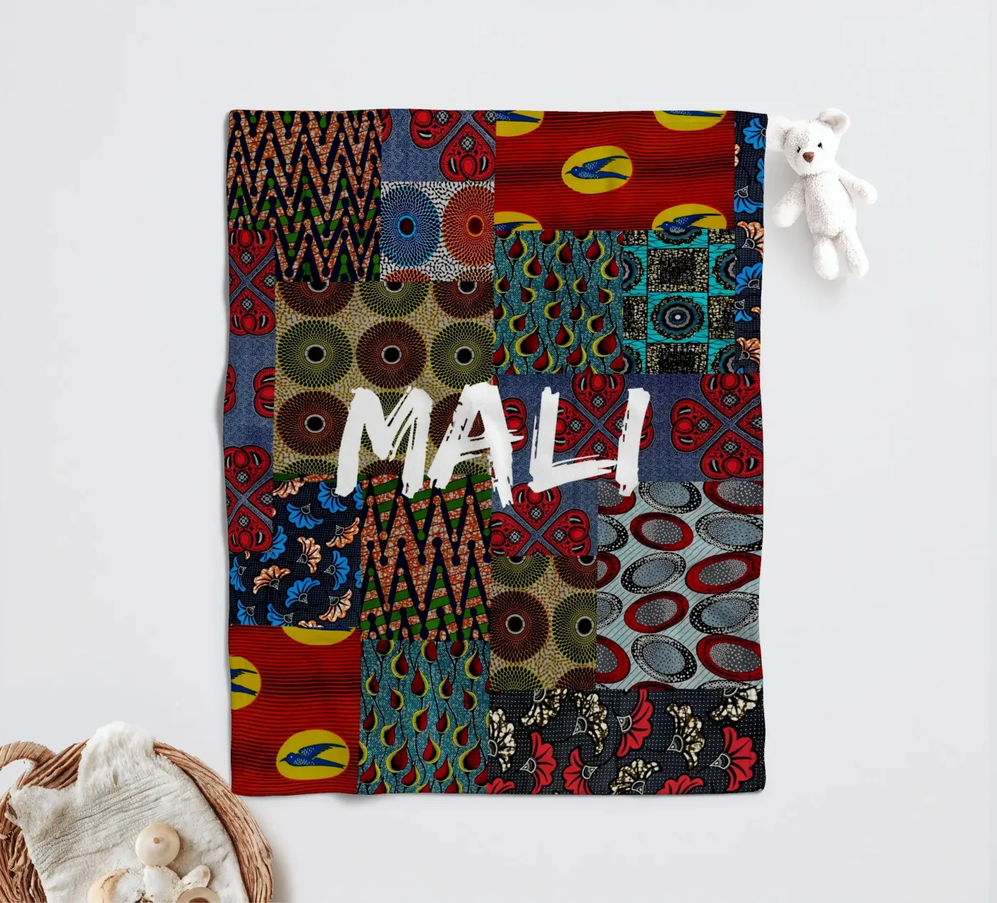 Mali Fleecedecke von Mathudace Créas