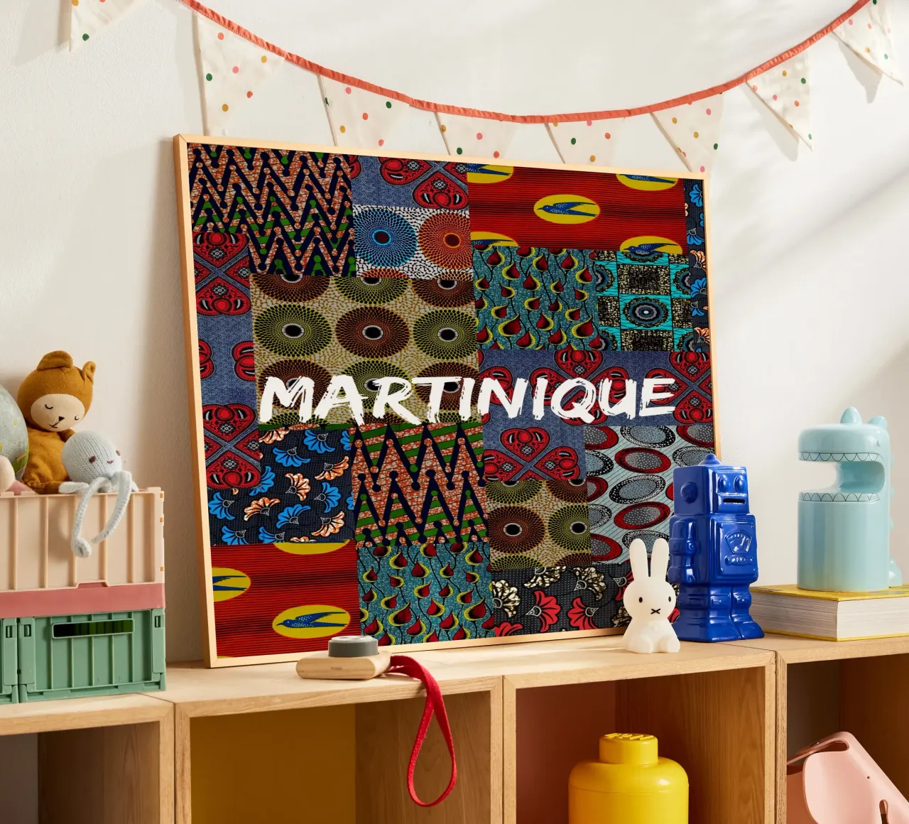 Martinique poster con telaio in legno da Mathudace Créas