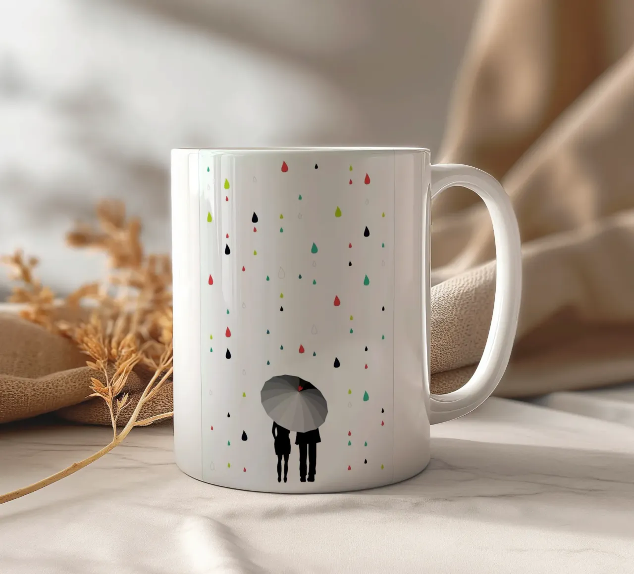 Rainy Days - Come Under My Umbrella - Col tazza in ceramica da Sabrina Ziegenhorn