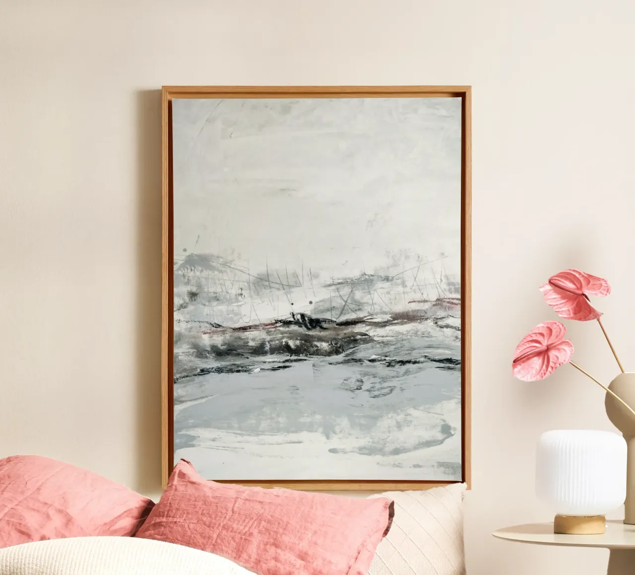 nordic landscape tela con Cornice a cassetta da IRIS LEHNHARDT FINE ART