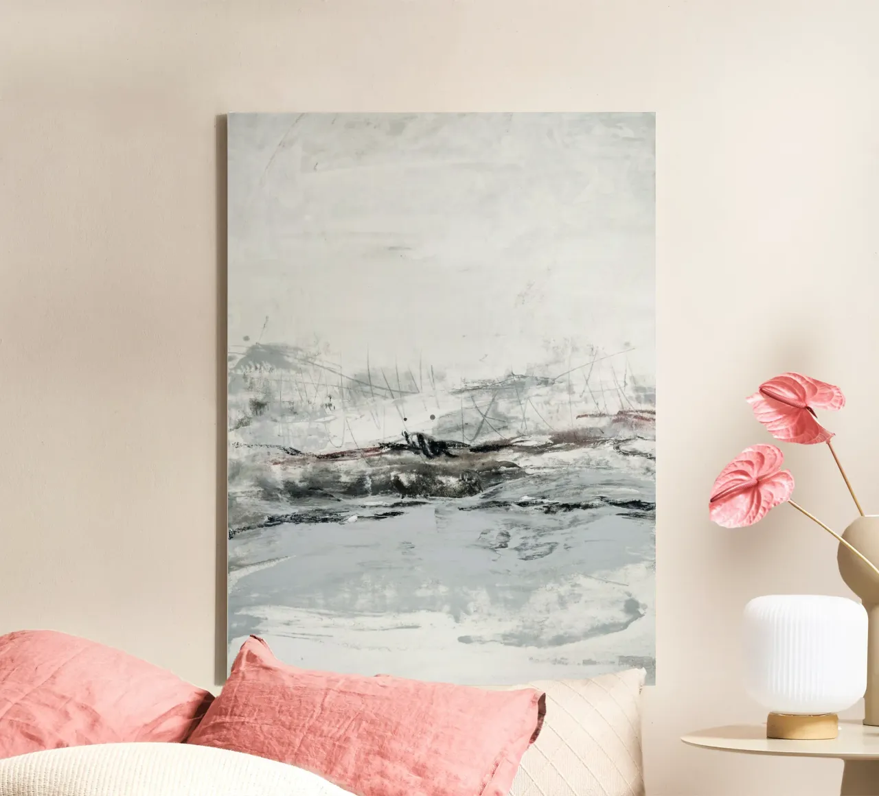 nordic landscape tela con Cornice a cassetta da IRIS LEHNHARDT FINE ART