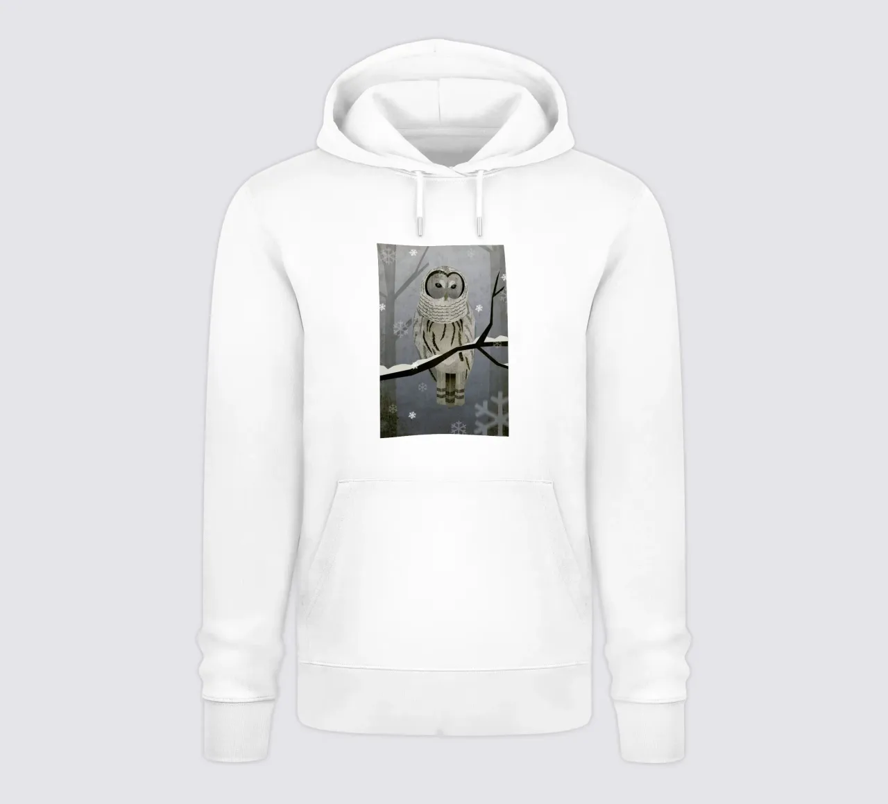 Schnee-Eule hoodie van Sabrina Ziegenhorn
