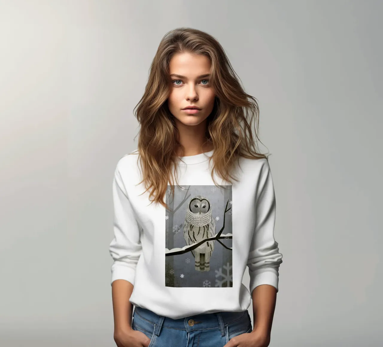 Schnee-Eule felpa da Sabrina Ziegenhorn