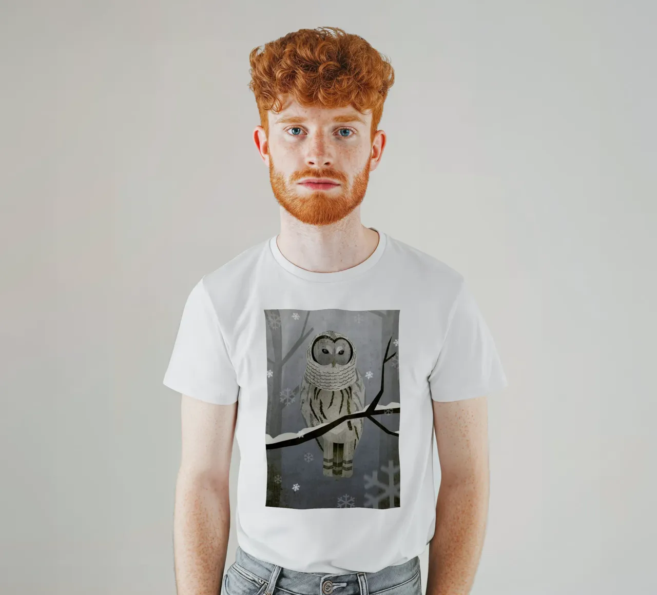 Schnee-Eule t-shirt da Sabrina Ziegenhorn