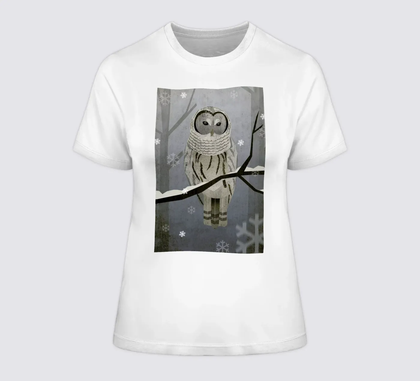 Schnee-Eule t-shirt da donna da Sabrina Ziegenhorn