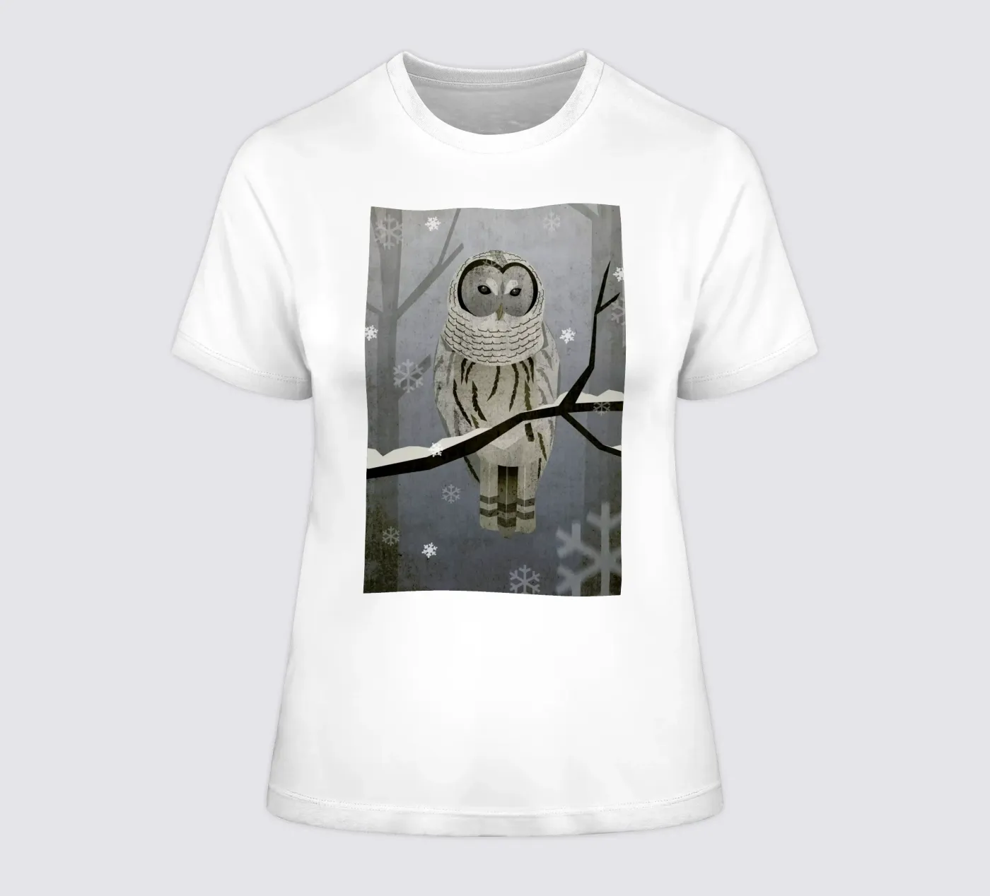 Schnee-Eule t-shirt da donna da Sabrina Ziegenhorn