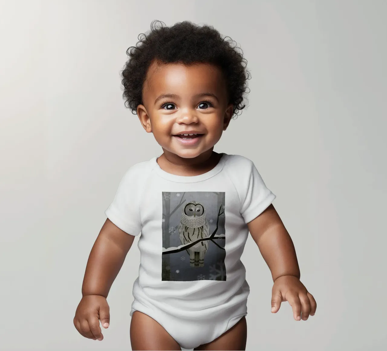 Schnee-Eule body bébé de Sabrina Ziegenhorn