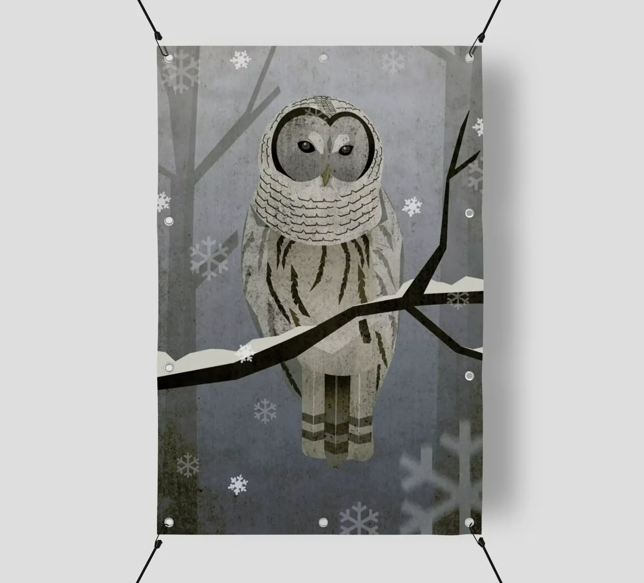 Schnee-Eule telo in pvc da Sabrina Ziegenhorn