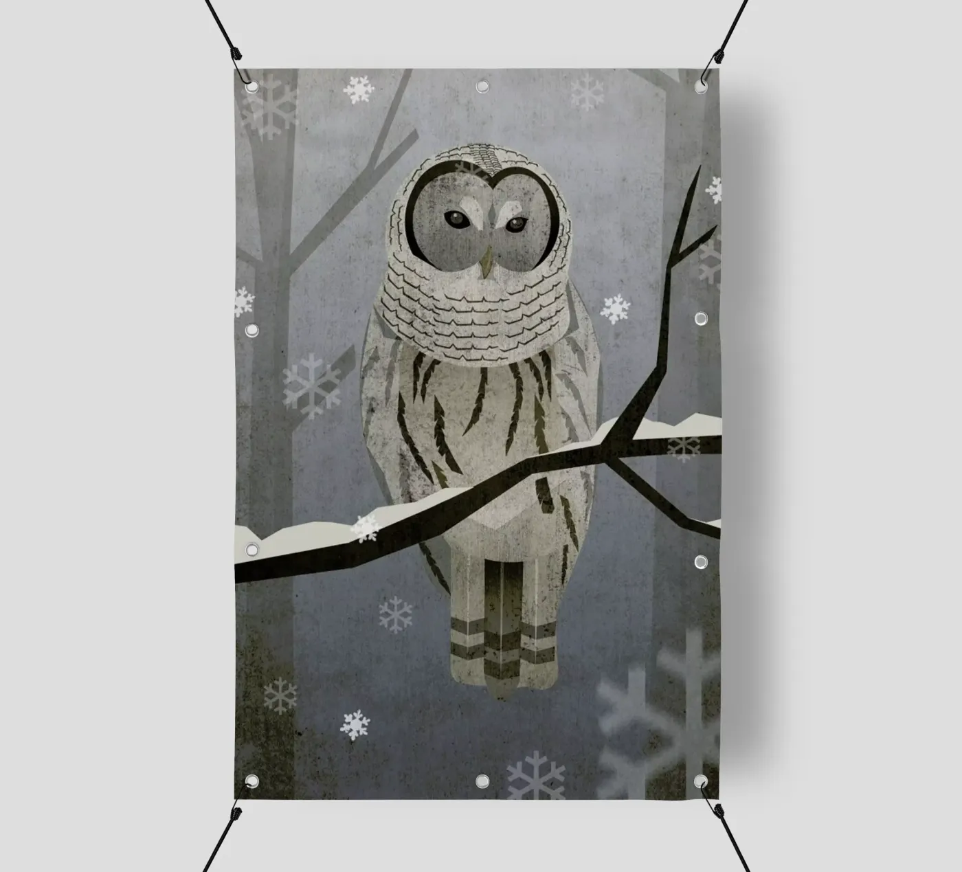 Schnee-Eule telo in pvc da Sabrina Ziegenhorn