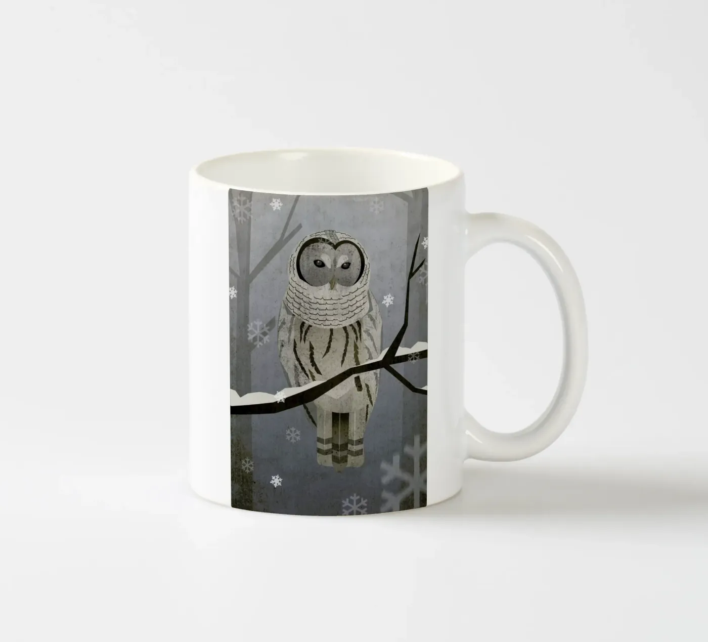 Schnee-Eule ceramic mug by Sabrina Ziegenhorn