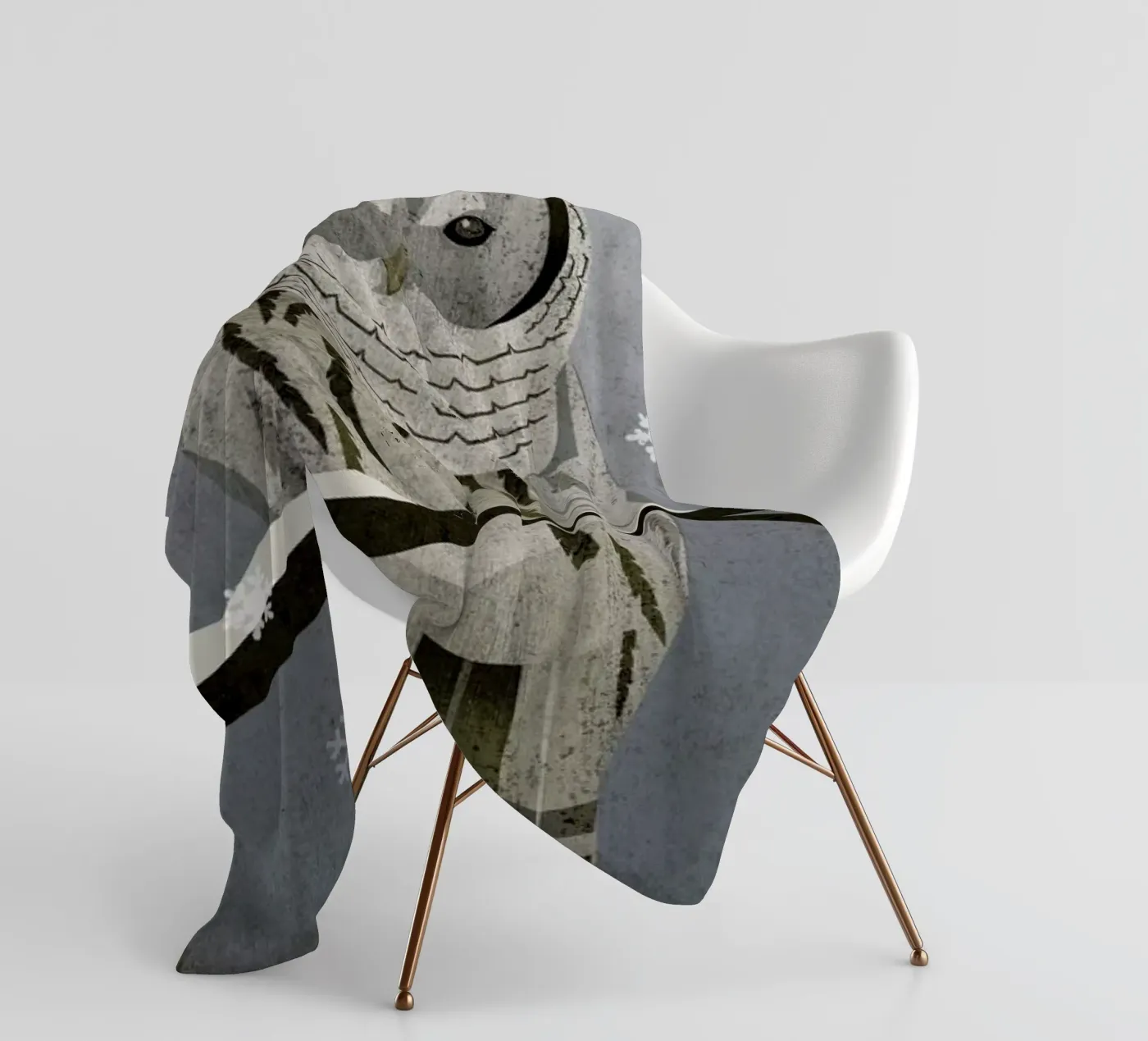 Schnee-Eule fleece blanket by Sabrina Ziegenhorn