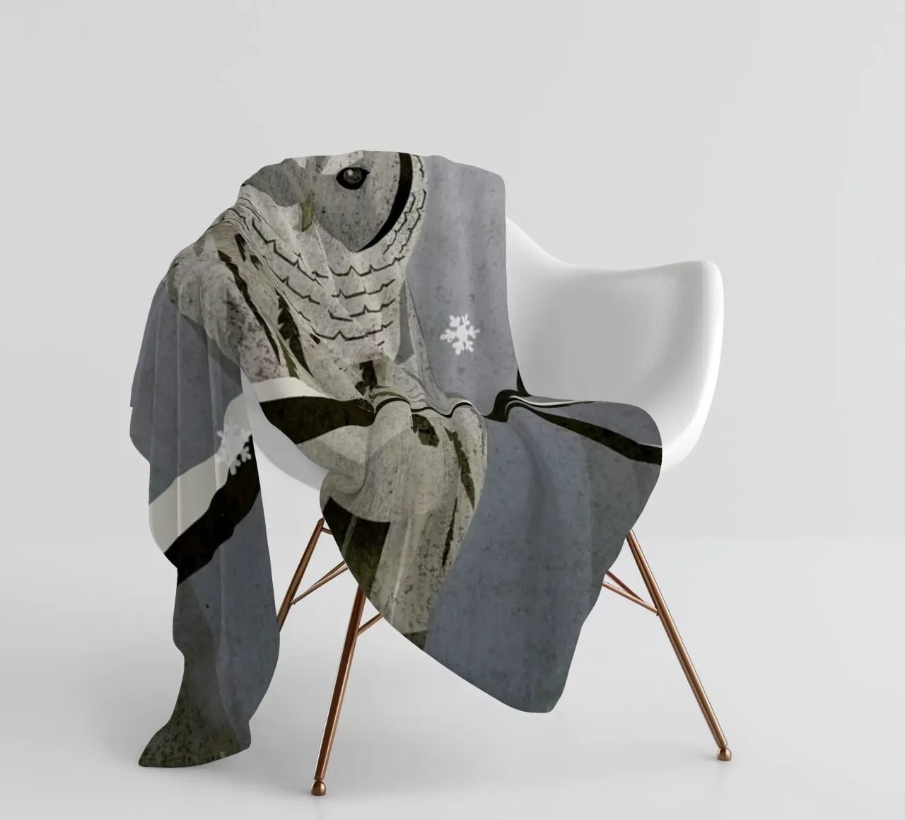 Schnee-Eule fleecedeken van Sabrina Ziegenhorn