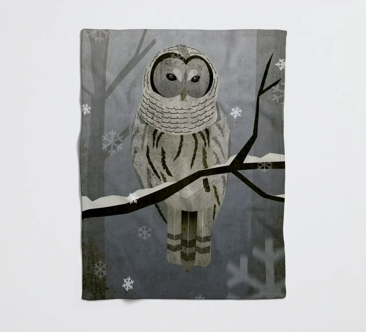 Schnee-Eule fleecedeken van Sabrina Ziegenhorn