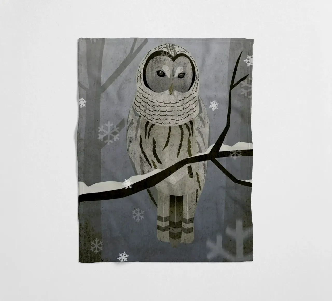 Schnee-Eule fleecedeken van Sabrina Ziegenhorn