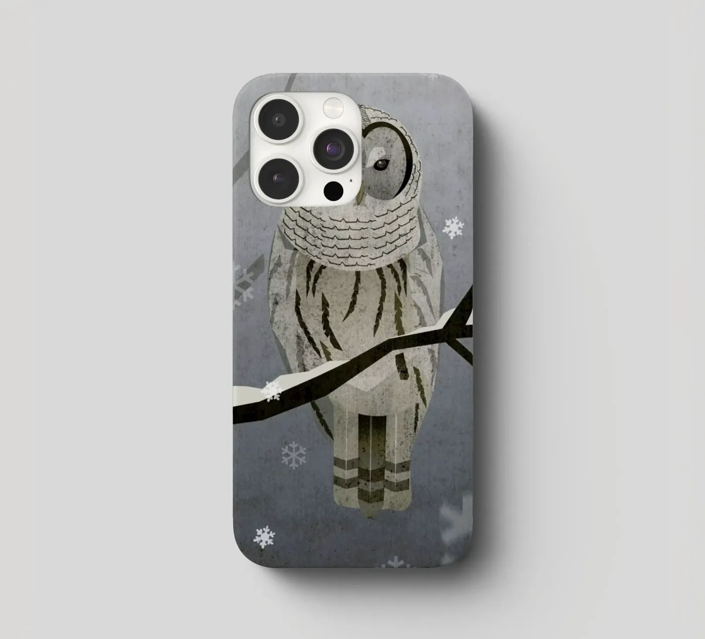Schnee-Eule iphone case by Sabrina Ziegenhorn