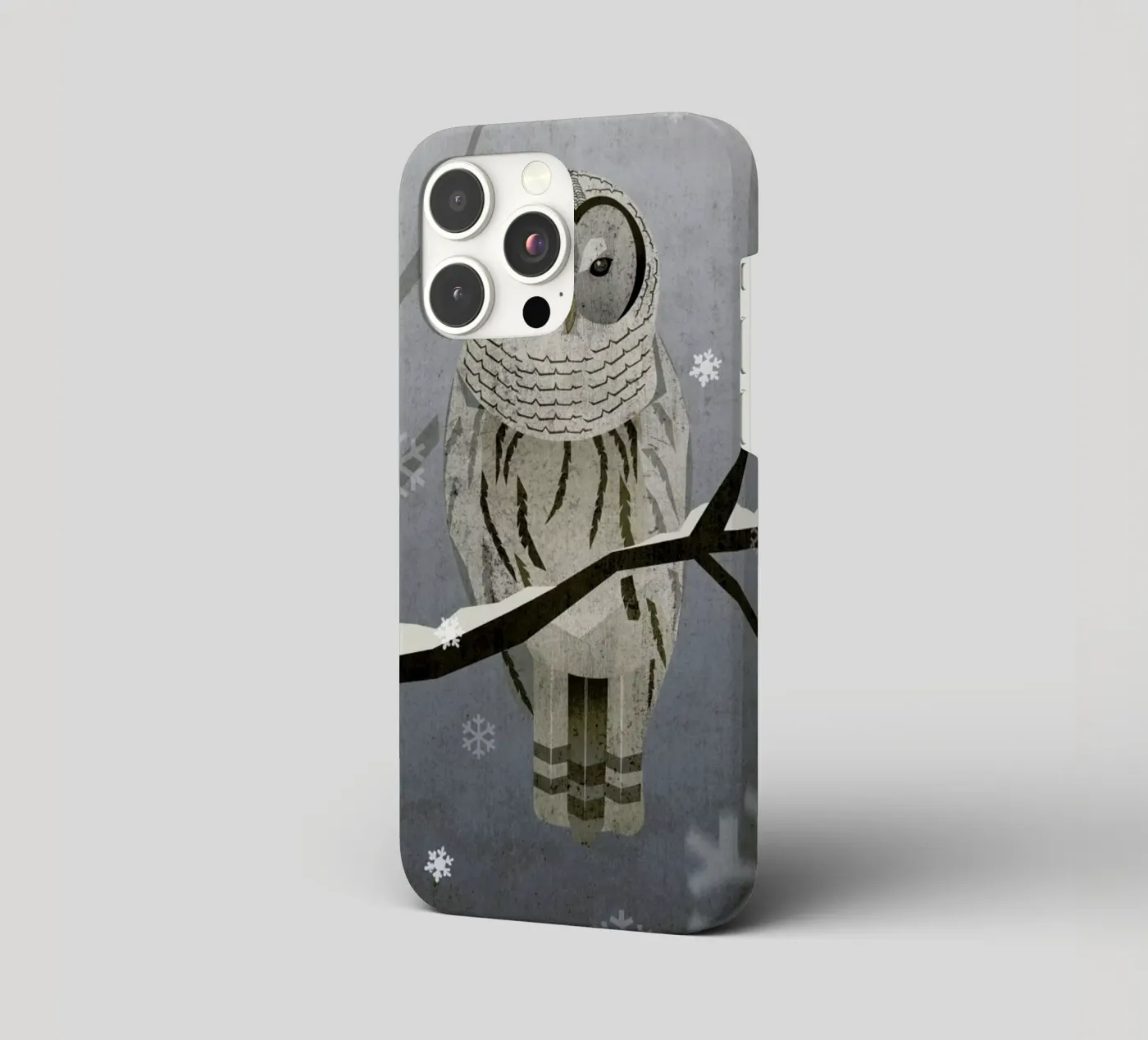 Schnee-Eule iphone case by Sabrina Ziegenhorn