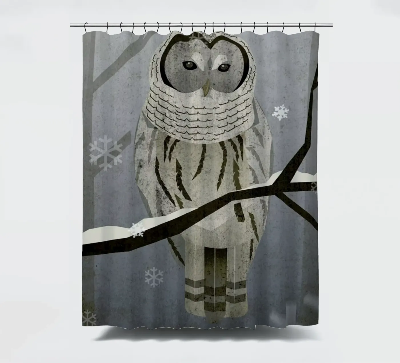Schnee-Eule tenda da doccia da Sabrina Ziegenhorn