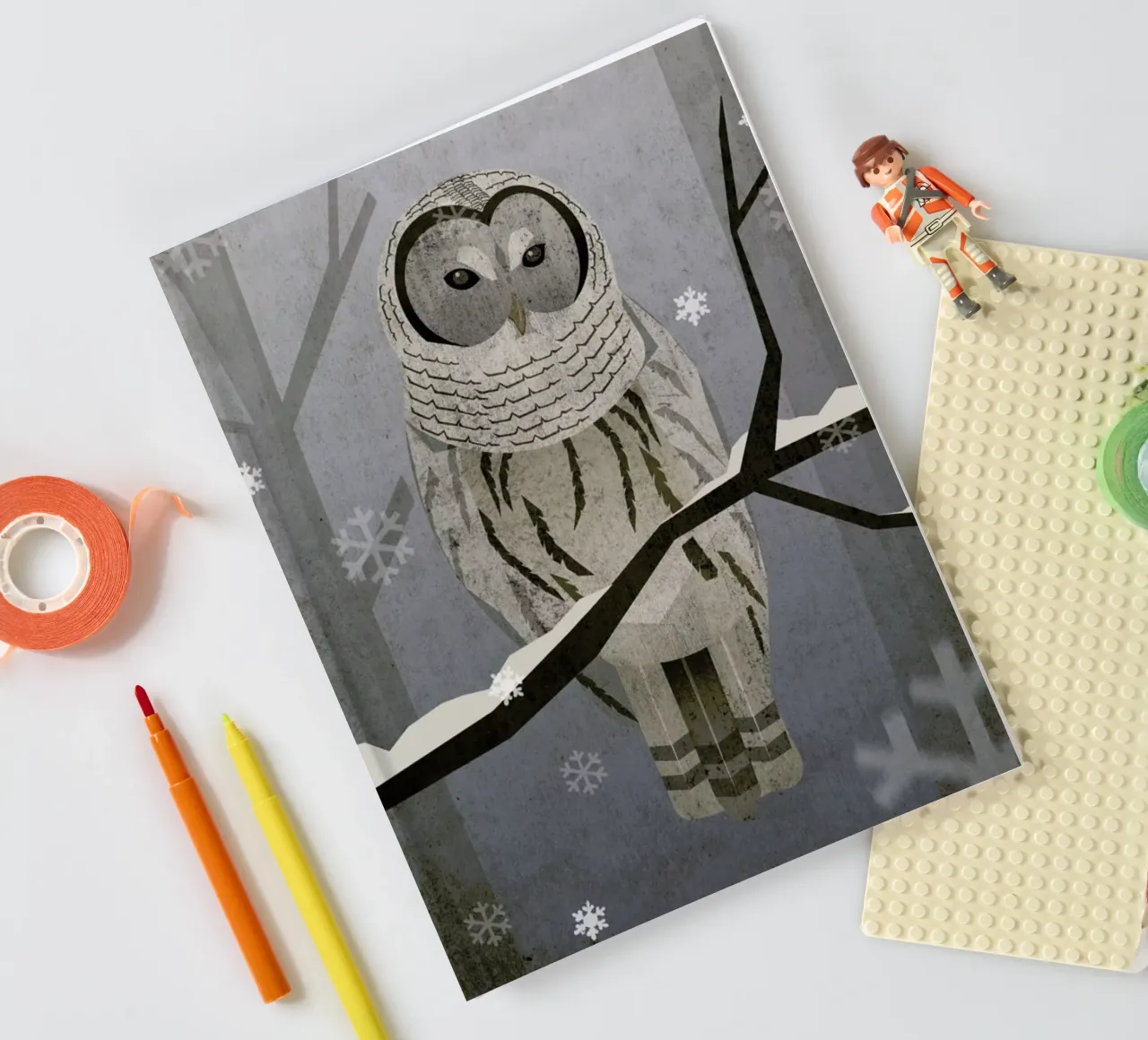 Schnee-Eule notebook by Sabrina Ziegenhorn