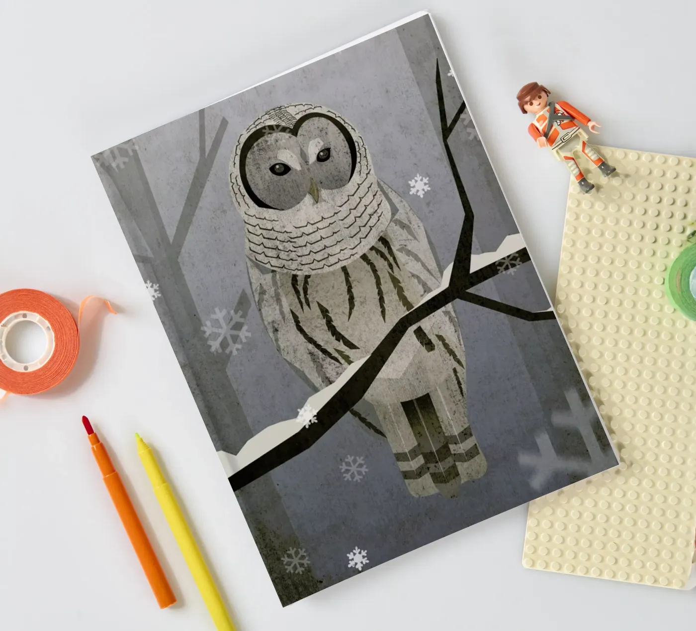 Schnee-Eule notebook by Sabrina Ziegenhorn