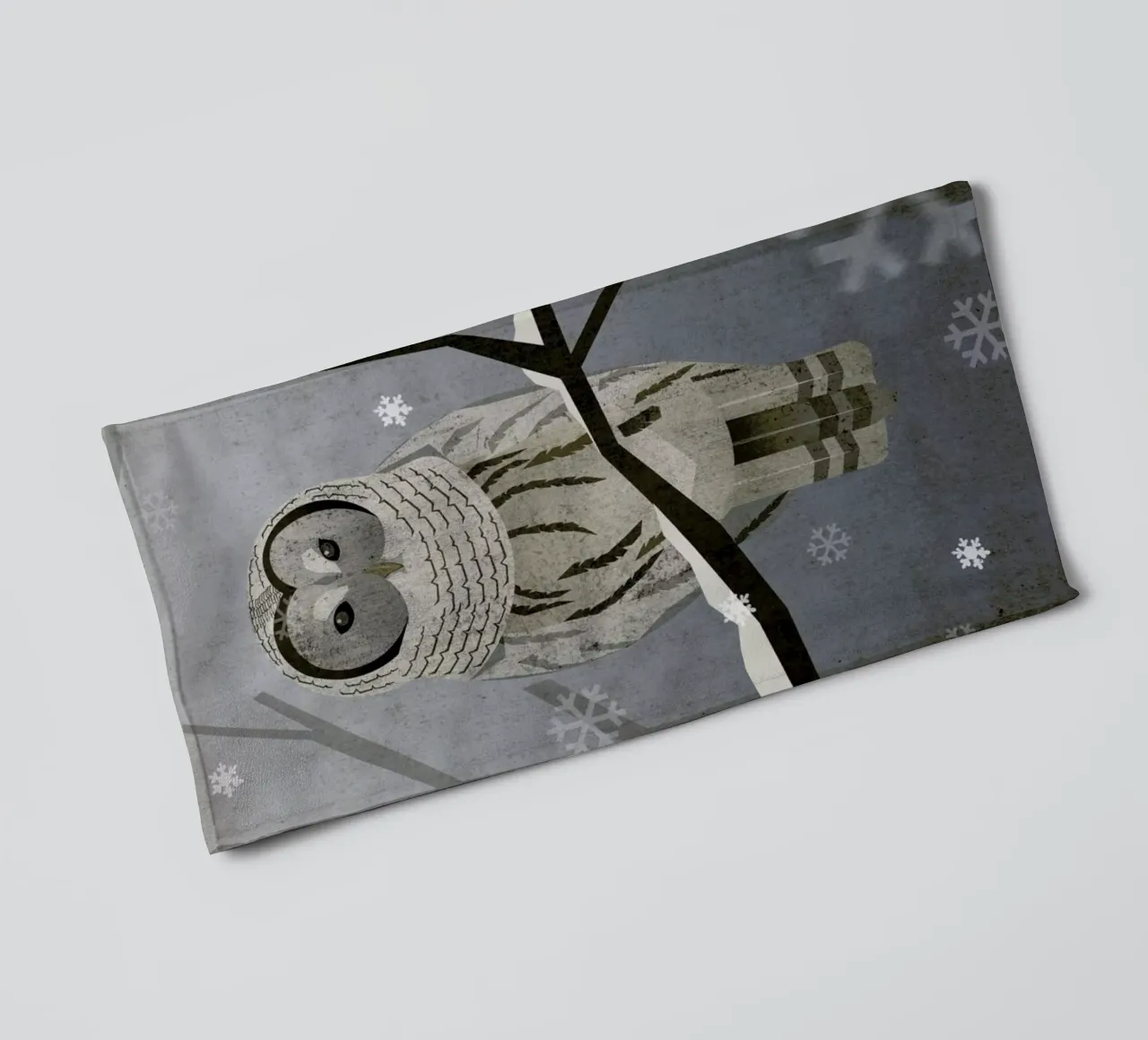 Schnee-Eule badhanddoek van Sabrina Ziegenhorn