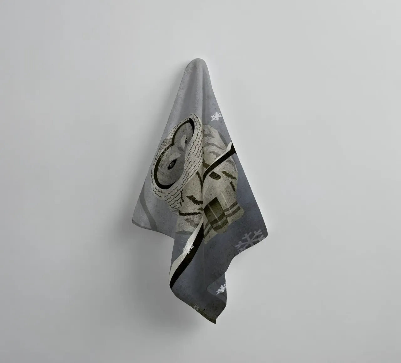 Schnee-Eule badhanddoek van Sabrina Ziegenhorn