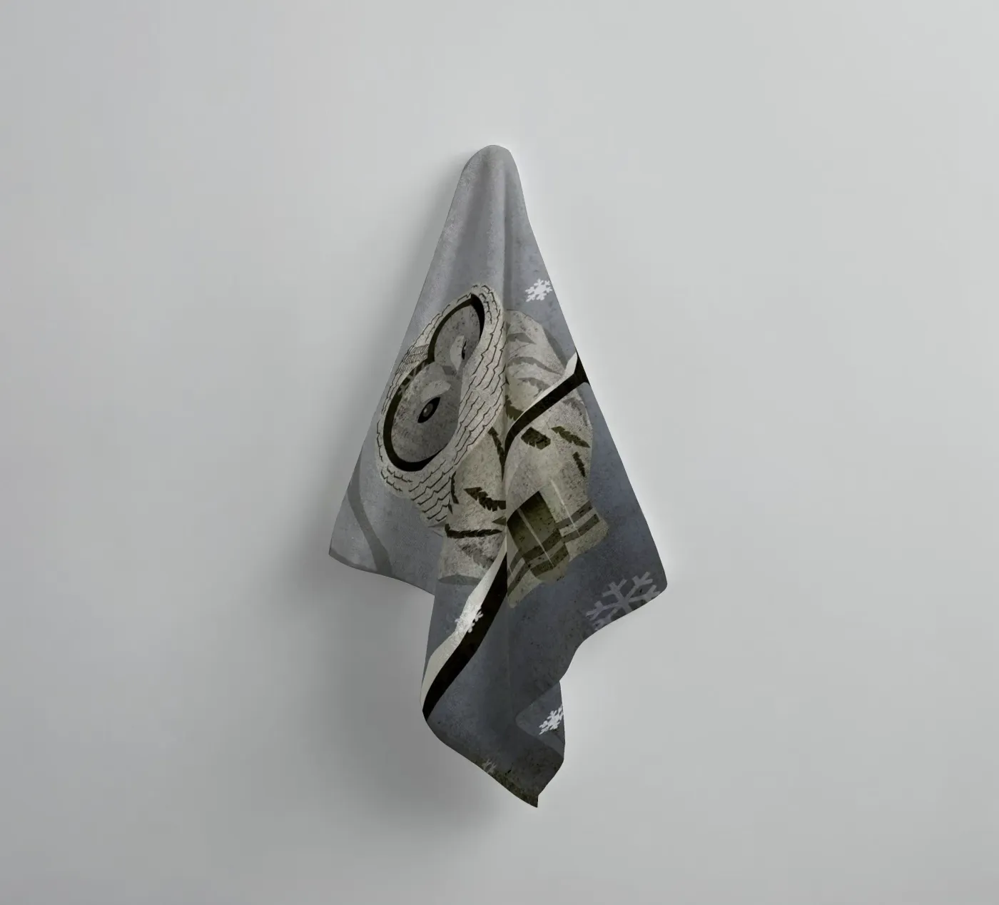Schnee-Eule badhanddoek van Sabrina Ziegenhorn