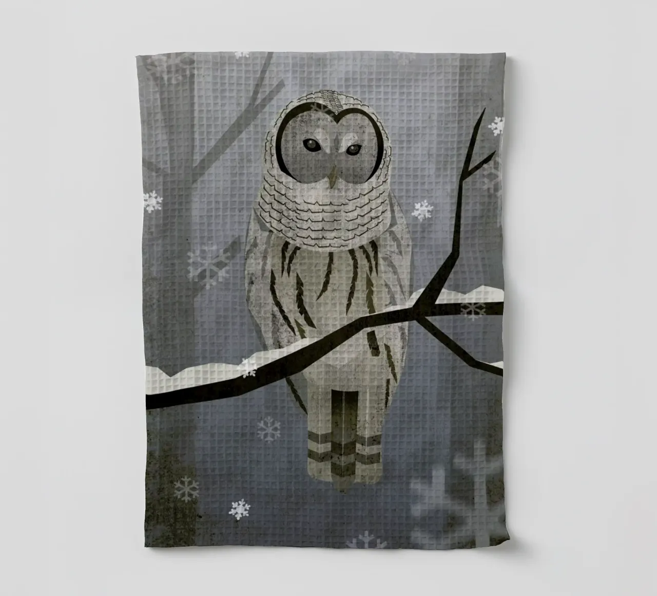 Schnee-Eule torchon de Sabrina Ziegenhorn