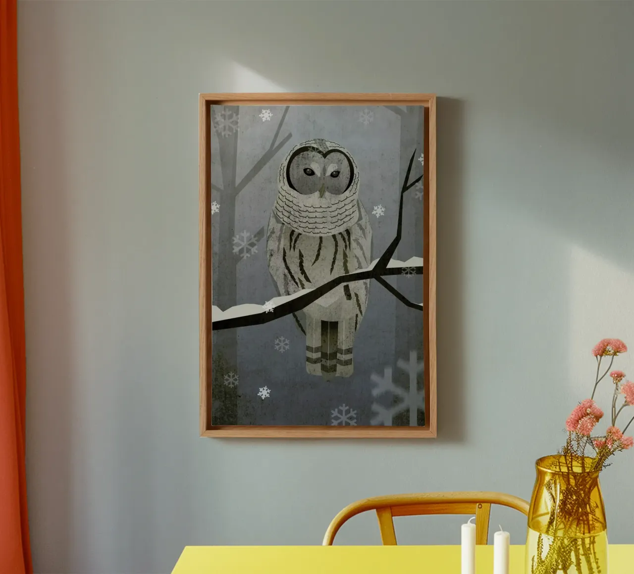 Schnee-Eule canvas by Sabrina Ziegenhorn