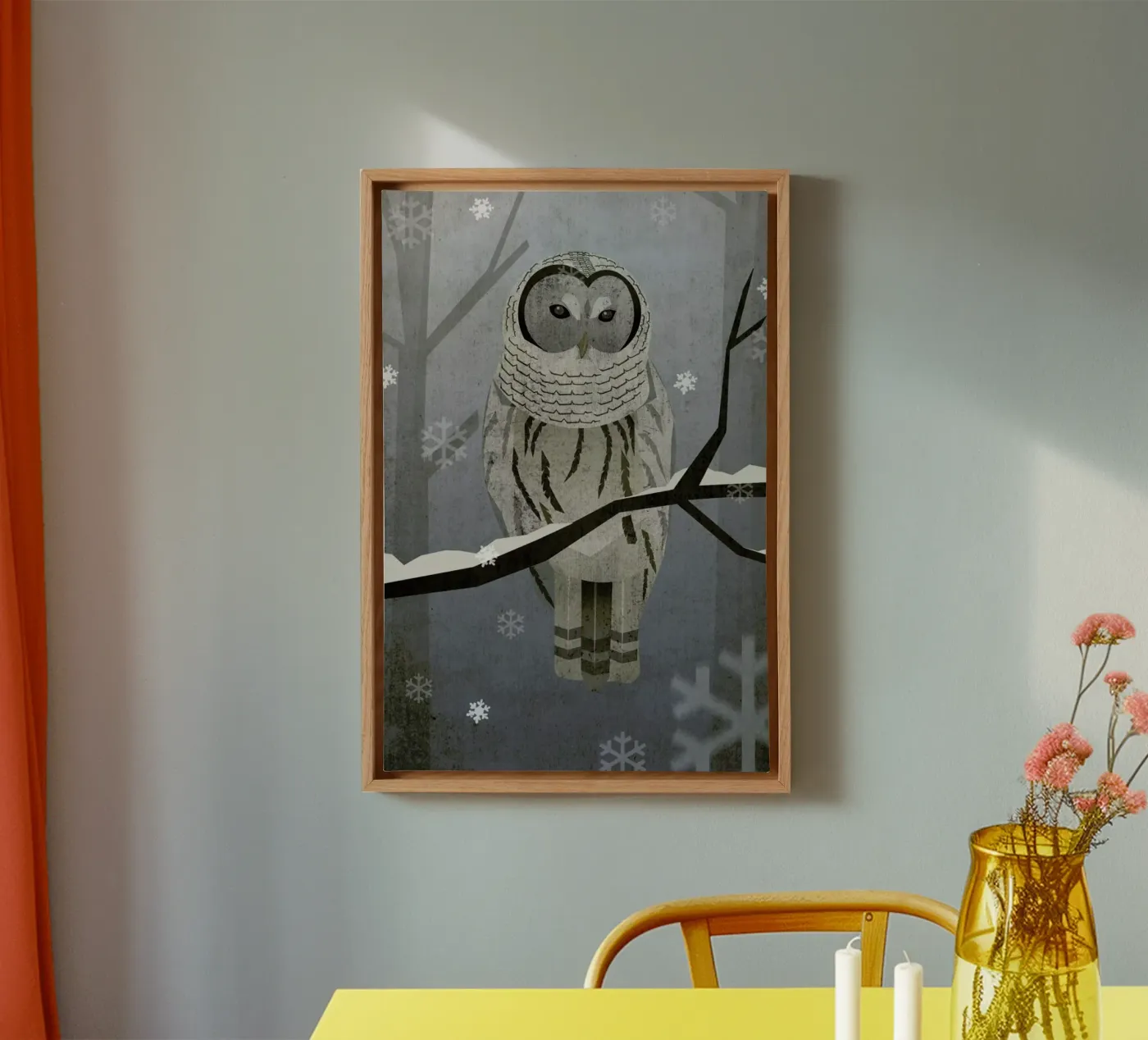 Schnee-Eule canvas by Sabrina Ziegenhorn