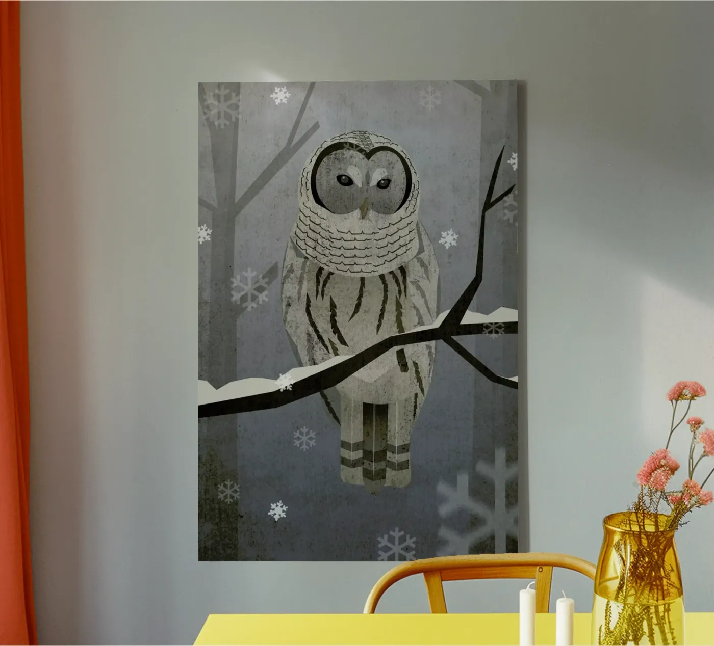 Schnee-Eule canvas by Sabrina Ziegenhorn