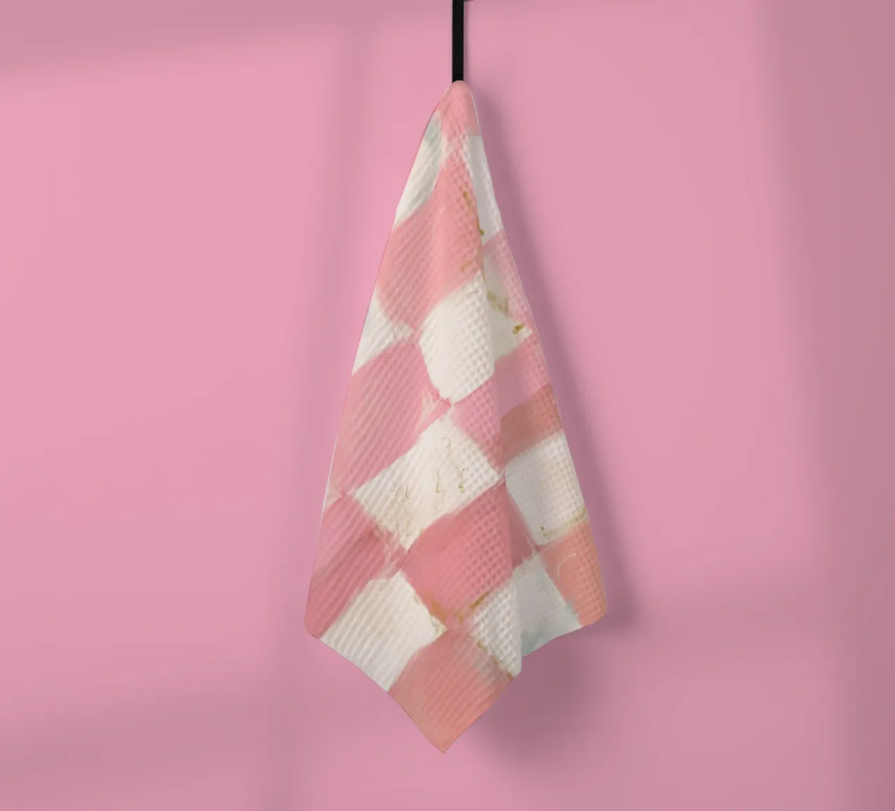 Pink Checks canovaccio da cucina da treechild