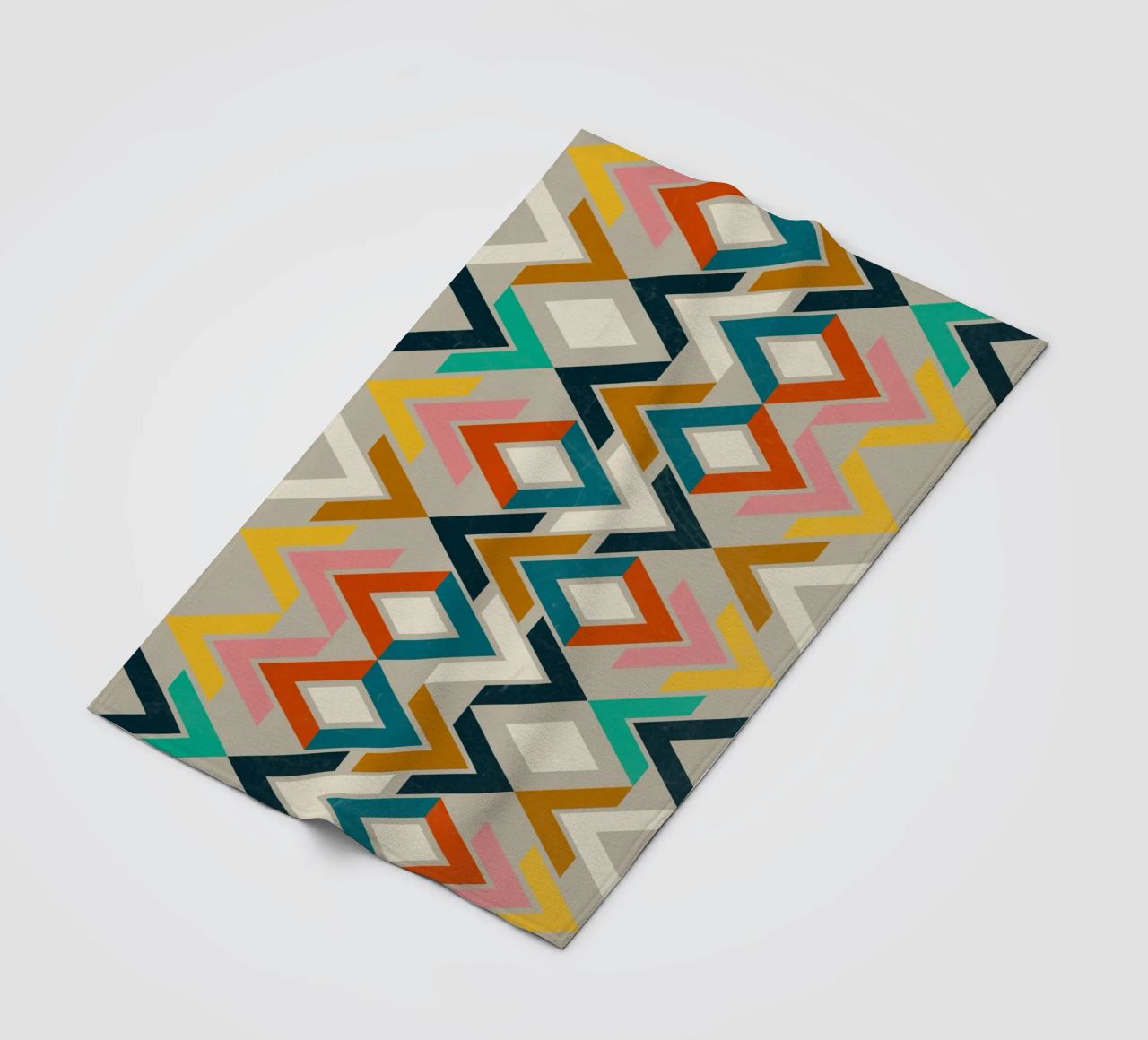 Mexica II fleece blanket by susanapaz