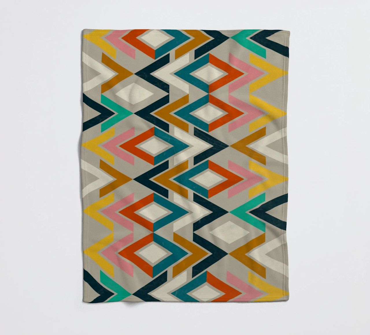Mexica II fleece blanket by susanapaz