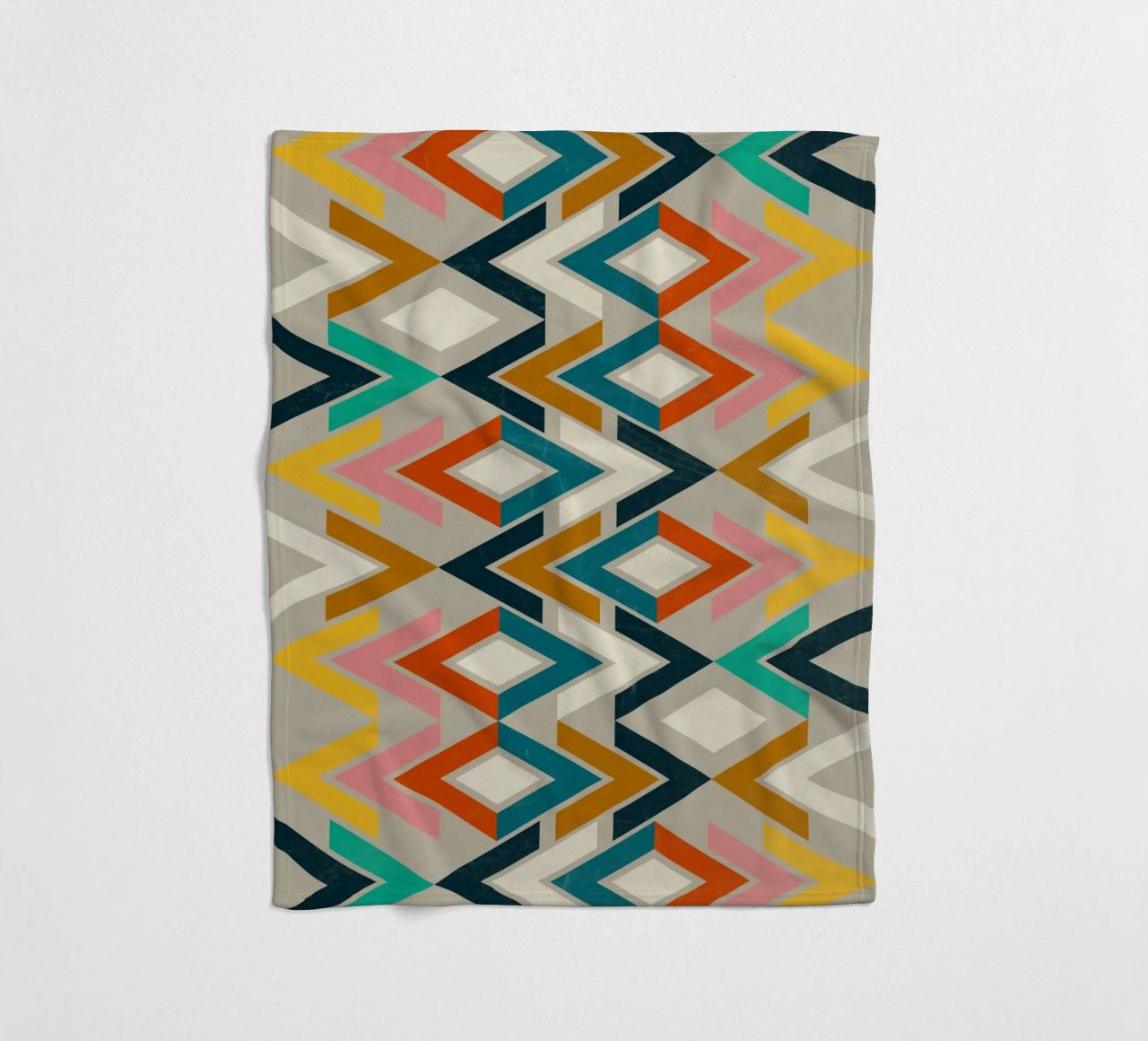 Mexica II fleece blanket by susanapaz