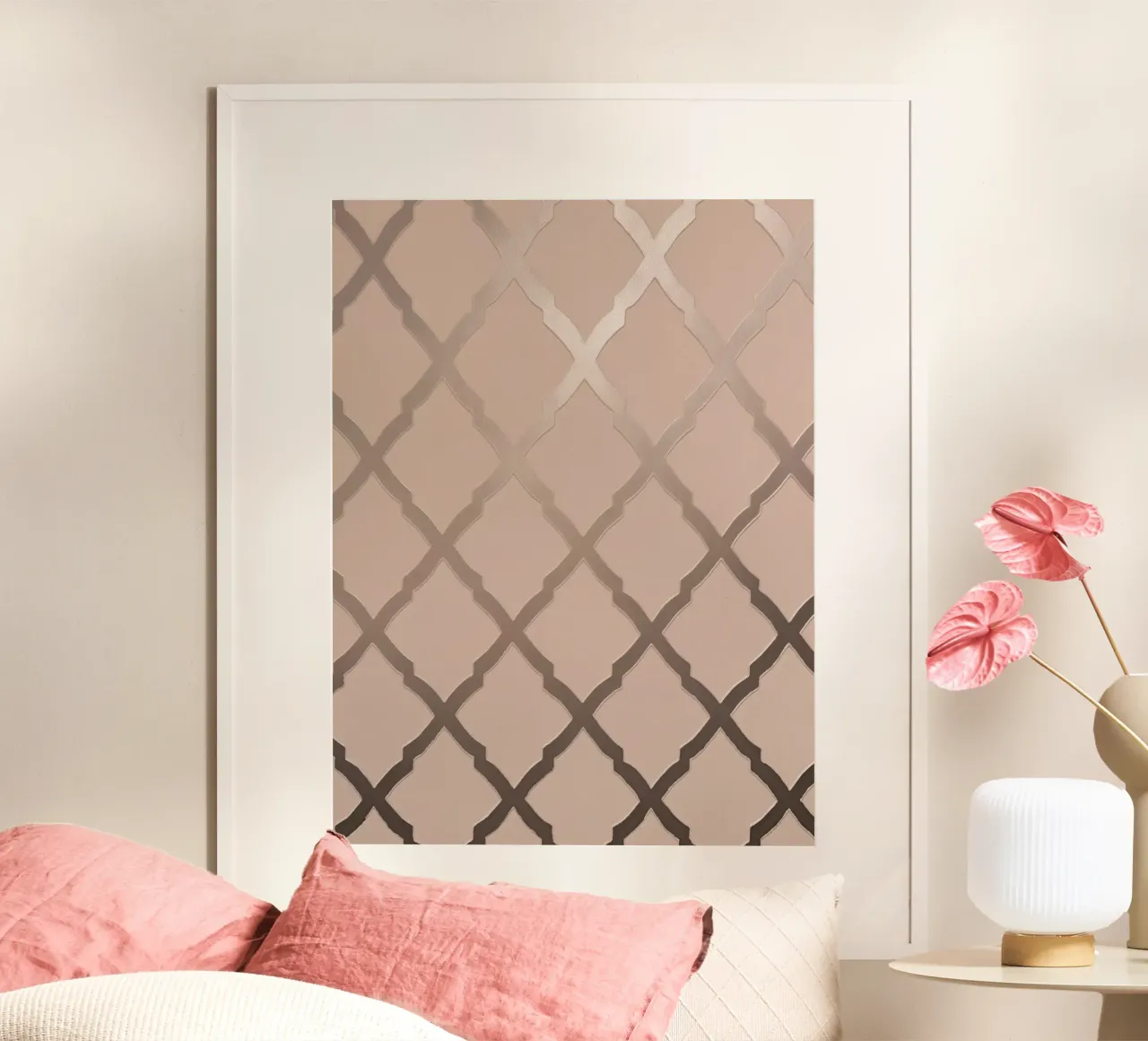 Struttura in oro rosa Eleganza poster con telaio in alluminio da Carinaprint